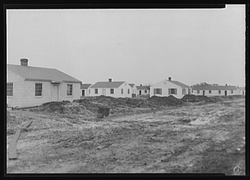 Off reservation construction by the Navy. These units, which are pre-fabricated, will house civilian industrial workers and are located at Saint Julian's Creek, Virginia