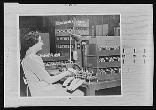 Refrigerators to bombers. The last electric refrigerator that rolled from the assembly lines of a large eastern manufacturer, meant a new job for Gertie Saurborn. Formerly, her work was silver-soldering tubes on float cases for refrigerators destined for American homes. Now transferred to war work, 