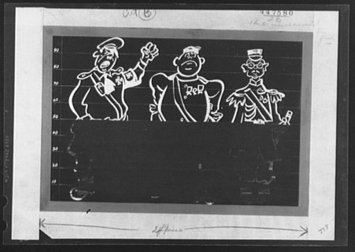 Keeping score in the war production drive. 2) Like to mop up on these babies? Well, that's the idea. Above is another suggested War Production Board (WPB) device to enable America's factory workers to know the score in their drive to erase these gentlemen. As plant production draws closer to its goa