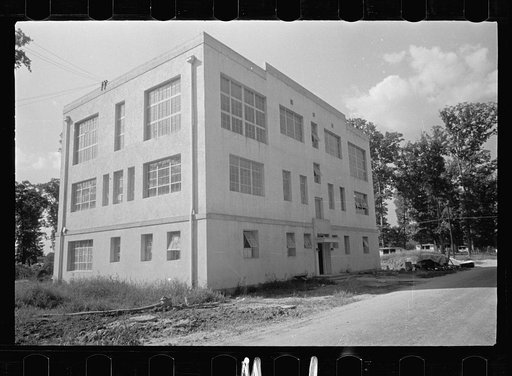 Untitled photo, possibly related to: A silo feeding, Prince George's County, Maryland