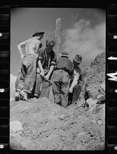 CCC (Civilian Conservation Corps) boys at work, Prince George's County, Maryland