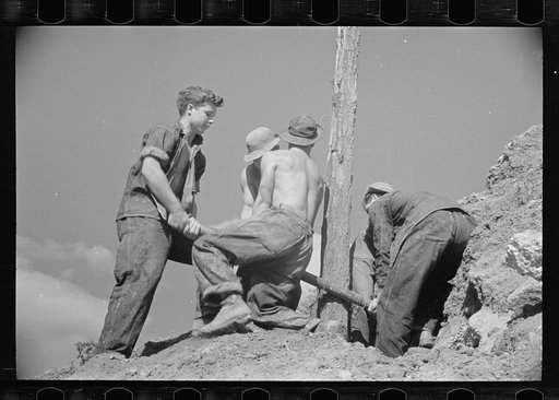 CCC (Civilian Conservation Corps) boys at work, Prince George's County, Maryland