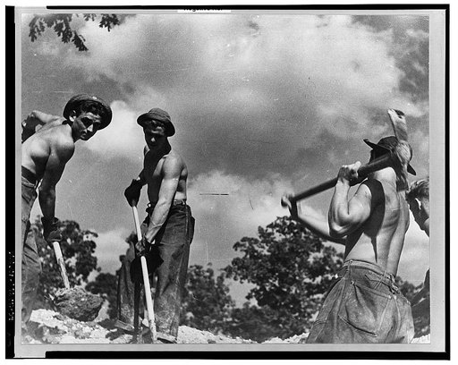 CCC (Civilian Conservation Corps) boys at work, Prince George's County, Maryland