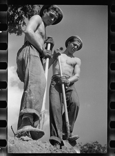 CCC (Civilian Conservation Corps) boys at work, Prince George's County, Maryland