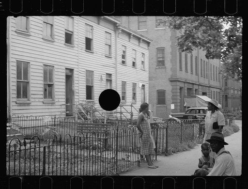 Untitled photo, possibly related to: A once proud section, Washington, D.C. These houses now are overcrowded with a Negro population and greatly in need of more sanitary methods