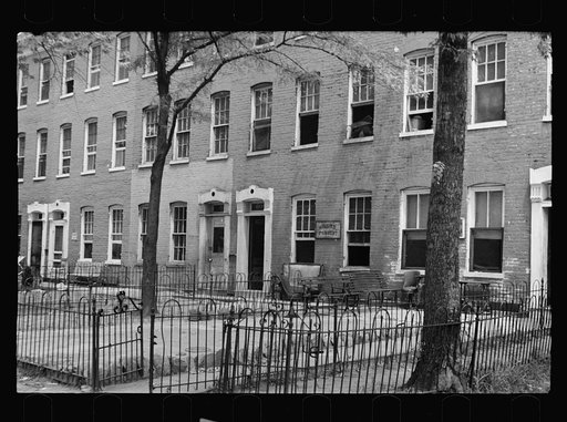 Untitled photo, possibly related to: Houses close to Capitol, Washington, D.C. Washington has many such houses but few government workers would care to live in them