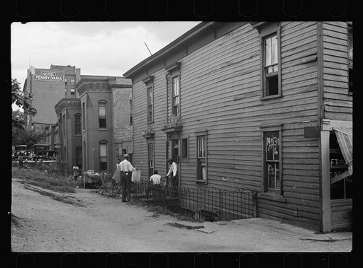 Untitled photo, possibly related to: Houses close to Capitol, Washington, D.C. Washington has many such houses but few government workers would care to live in them