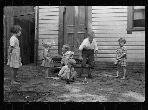 Untitled photo, possibly related to: White children playing in Georgetown, Washington, D.C.