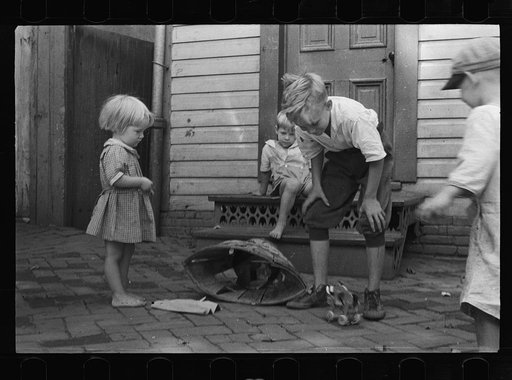 Untitled photo, possibly related to: White children playing in Georgetown, Washington, D.C.