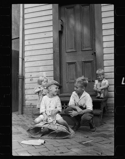 Untitled photo, possibly related to: White children playing in Georgetown, Washington, D.C.