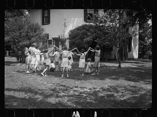 Untitled photo, possibly related to: Healthy children in clean backyard, Washington, D.C.