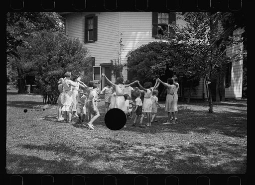 Untitled photo, possibly related to: Healthy children in clean backyard, Washington, D.C.