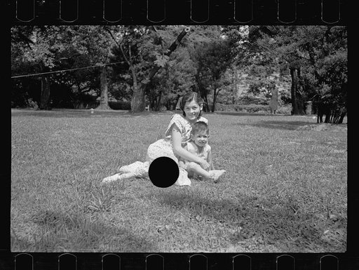 Untitled photo, possibly related to: Healthy children in clean backyard, Washington, D.C.