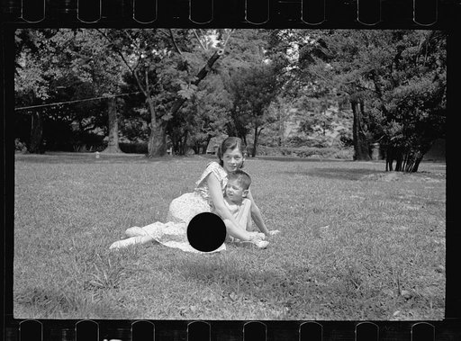 Untitled photo, possibly related to: Healthy children in clean backyard, Washington, D.C.