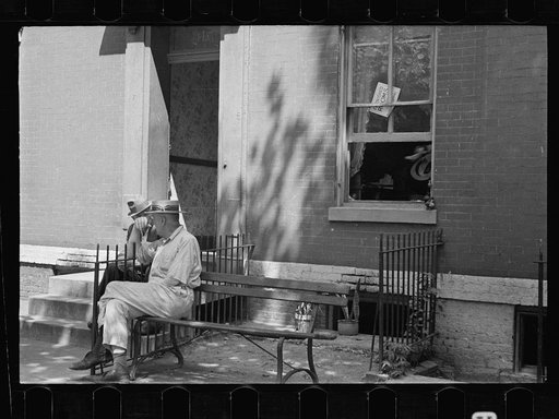 Untitled photo, possibly related to: Furnished rooms to rent. Typical house which faces government clerk in his search for a home, Washington, D.C.