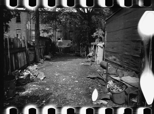 Untitled photo, possibly related to: Negro slum backyard, Washington, D.C.
