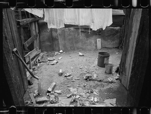 Untitled photo, possibly related to: Negro slum backyard, Washington, D.C.