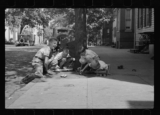 Children at play on street, Georgetown, Washington, D.C.