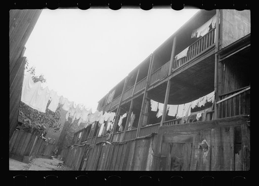 Untitled photo, possibly related to: Alley inhabited by Negroes, Washington, D.C. Section near the House office building