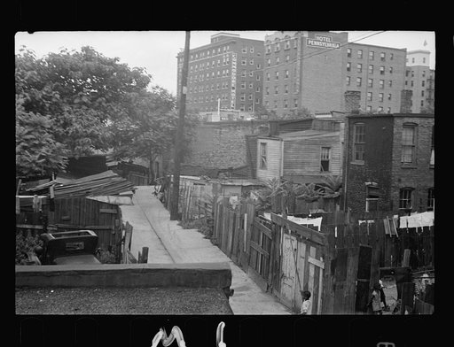 Untitled photo, possibly related to: Houses close to Capitol, Washington, D.C. Washington has many such houses but few government workers would care to live in them