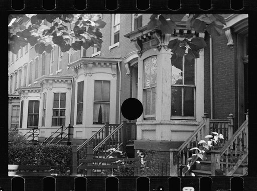 Untitled photo, possibly related to: Houses close to Capitol, Washington, D.C. Washington has many such houses but few government workers would care to live in them
