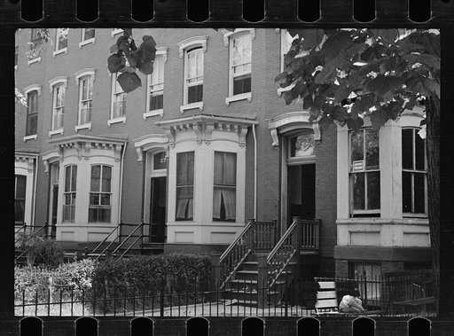 Untitled photo, possibly related to: Houses close to Capitol, Washington, D.C. Washington has many such houses but few government workers would care to live in them