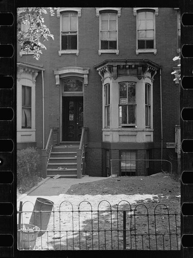 Untitled photo, possibly related to: Houses close to Capitol, Washington, D.C. Washington has many such houses but few government workers would care to live in them