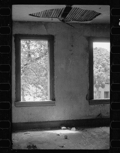 Untitled photo, possibly related to: Slum front yard playground, Washington, D.C. Such is the front yard available to these two youngsters to play in