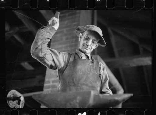 CCC (Civilian Conservation Corps) blacksmith, Pringe Georges County, Maryland