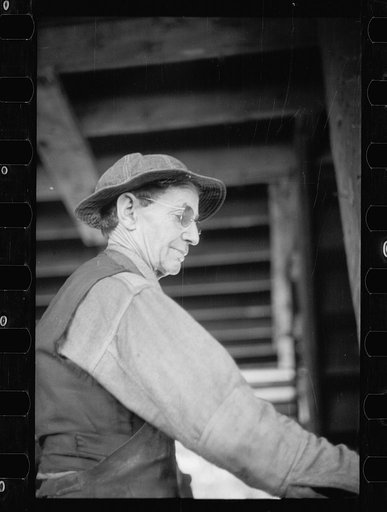 Untitled photo, possibly related to: CCC (Civilian Conservation Corps) blacksmith, Pringe Georges County, Maryland