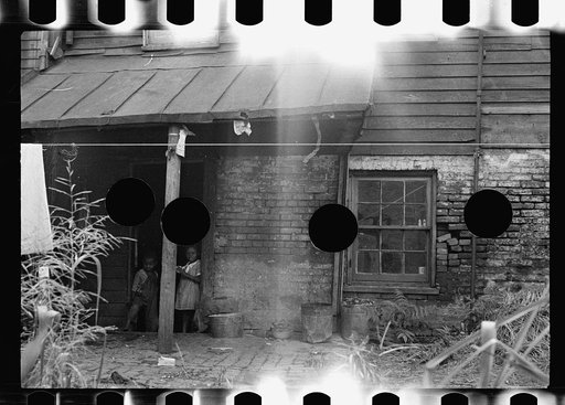 Untitled photo, possibly related to: Backyard of colored home near Capitol, Washington, D.C.