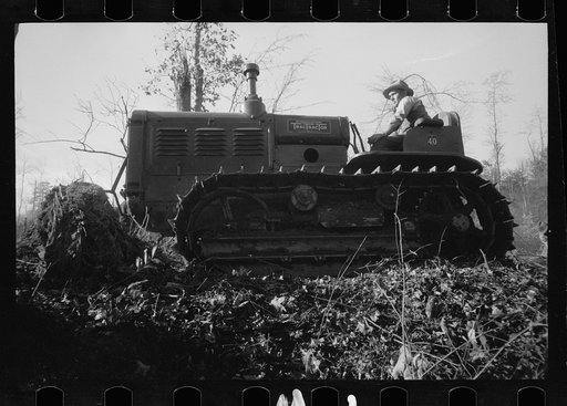 Untitled photo, possibly related to: Land clearing. Prince George's County, Maryland