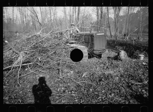 Untitled photo, possibly related to: Land clearing. Prince George's County, Maryland