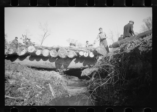 Untitled photo, possibly related to: Bridge building, Prince George's County, Maryland
