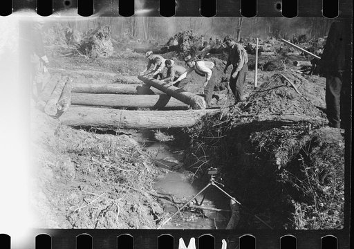 Untitled photo, possibly related to: Bridge building, Prince George's County, Maryland
