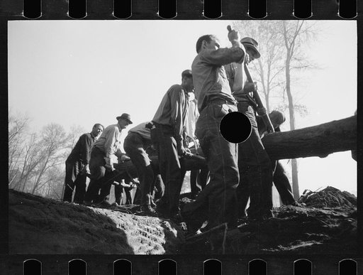 Untitled photo, possibly related to: Bridge building, Prince George's County, Maryland