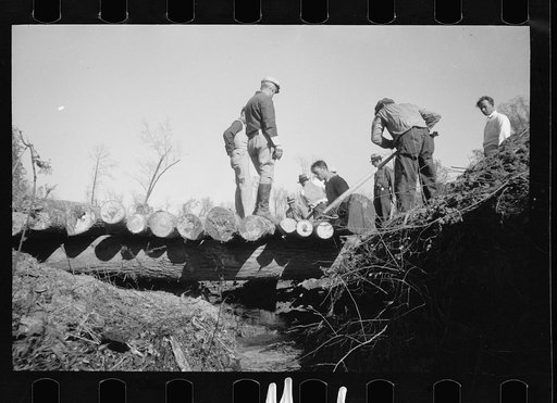 Untitled photo, possibly related to: Bridge building, Prince George's County, Maryland