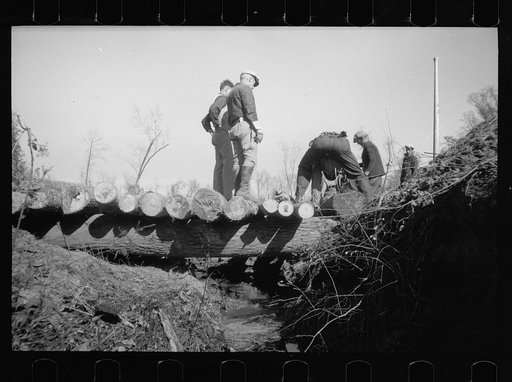 Untitled photo, possibly related to: Bridge building, Prince George's County, Maryland