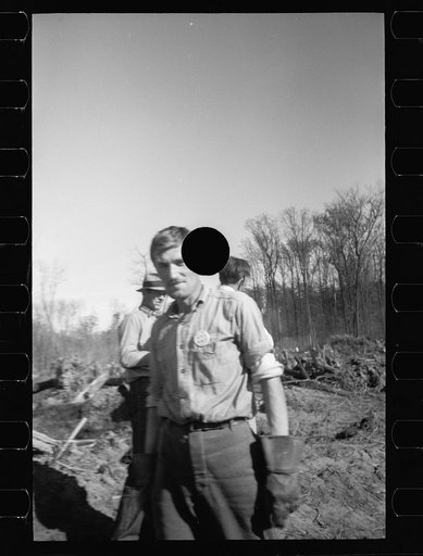 Untitled photo, possibly related to: Transients clearing land, Prince George's County, Maryland