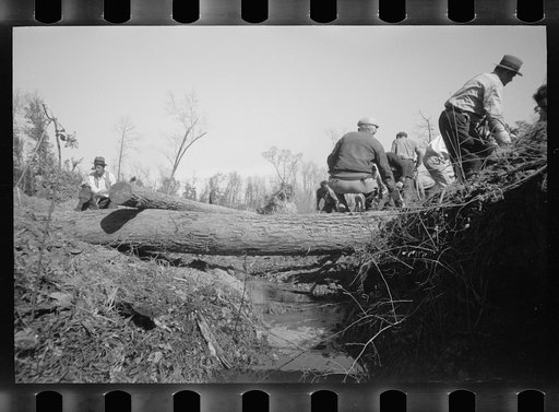 Untitled photo, possibly related to: Bridge building, Prince George's County, Maryland