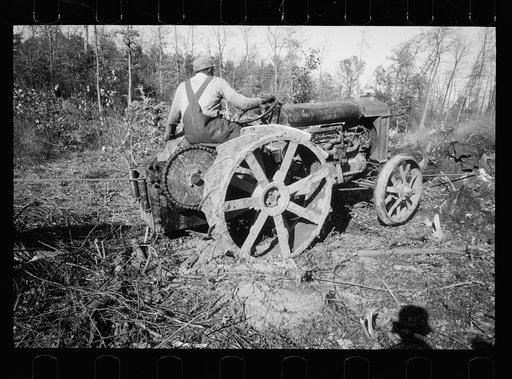 Untitled photo, possibly related to: Transients building bridge, Prince George's County, Maryland