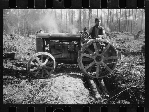 Untitled photo, possibly related to: Transients building bridge, Prince George's County, Maryland