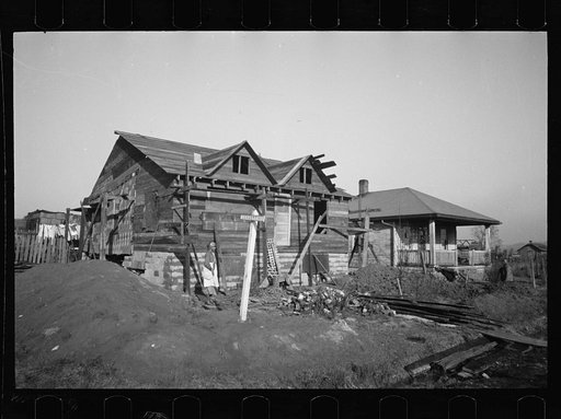 Typical half-built house at Steel Subdivision, Hamilton County, Ohio