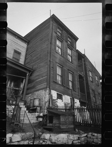 Untitled photo, possibly related to: Typical outside toilet, Cincinnati, Ohio