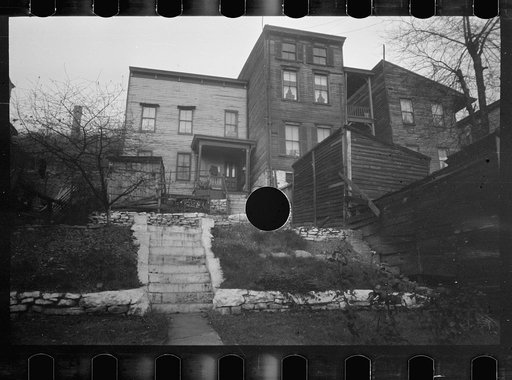 Typical outside toilet, Cincinnati, Ohio