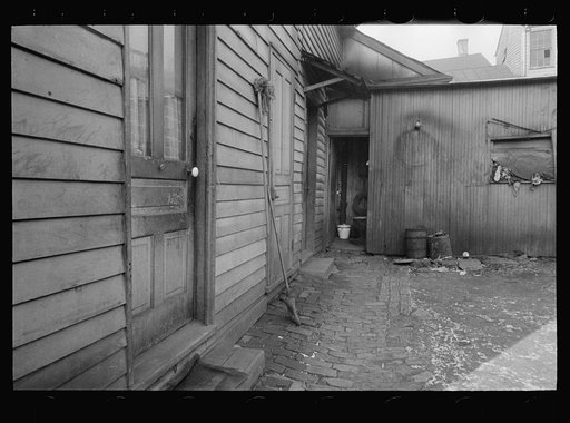 Housing along front street, Hamilton, Ohio
