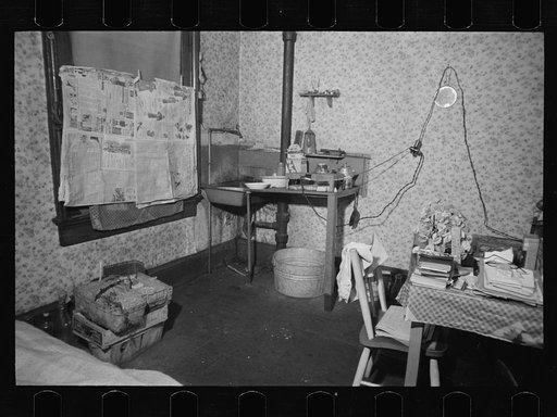 Room of white man, Hamilton County, Ohio
