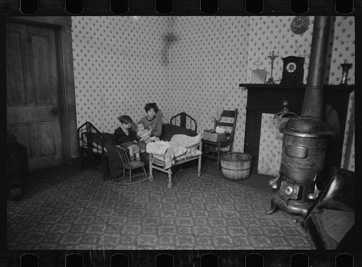 Bedroom of white family, Hamilton Co., Ohio