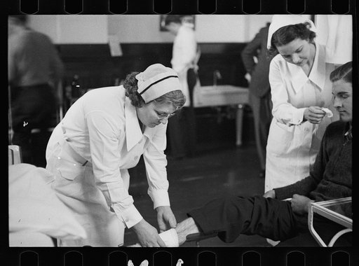 Untitled photo, possibly related to: Hospital and first aid station. Berwyn, Maryland