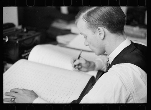 Untitled photo, possibly related to: Public tax worker, Washington, D.C.